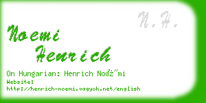 noemi henrich business card